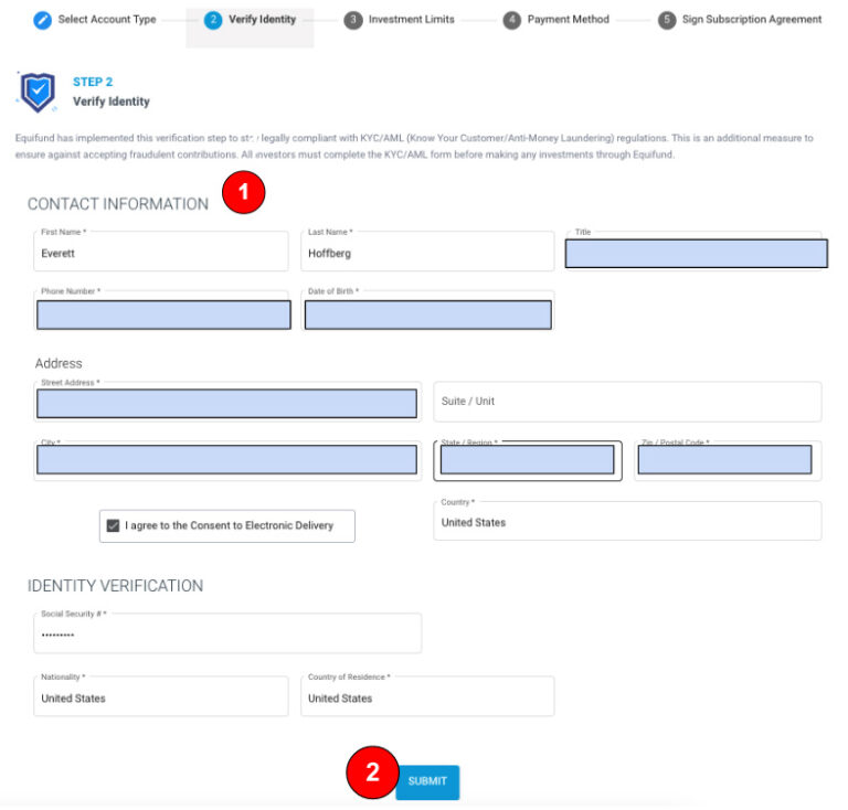 Setting Up Your Investment Account on Equifund Equifund